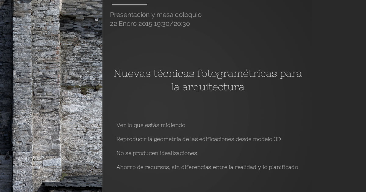 Presentación y mesa coloquio Colegio de Arquitectos de Asturias